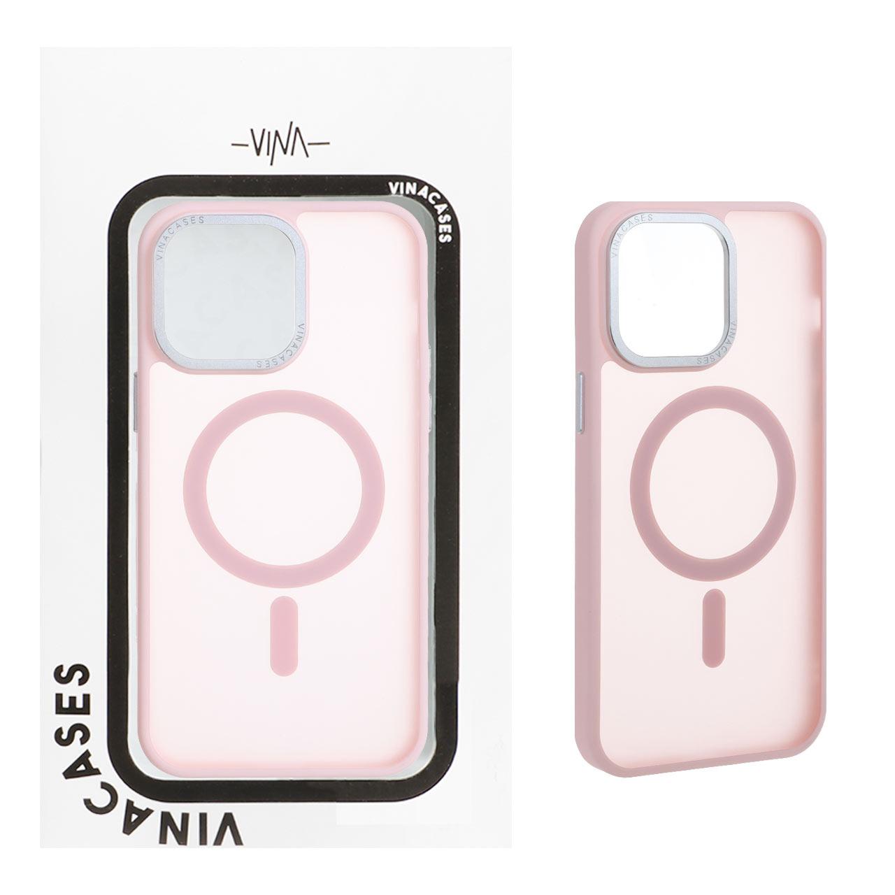 قاب اورجینال Vina ماتMagsafe آیفون14ProMax صورتی