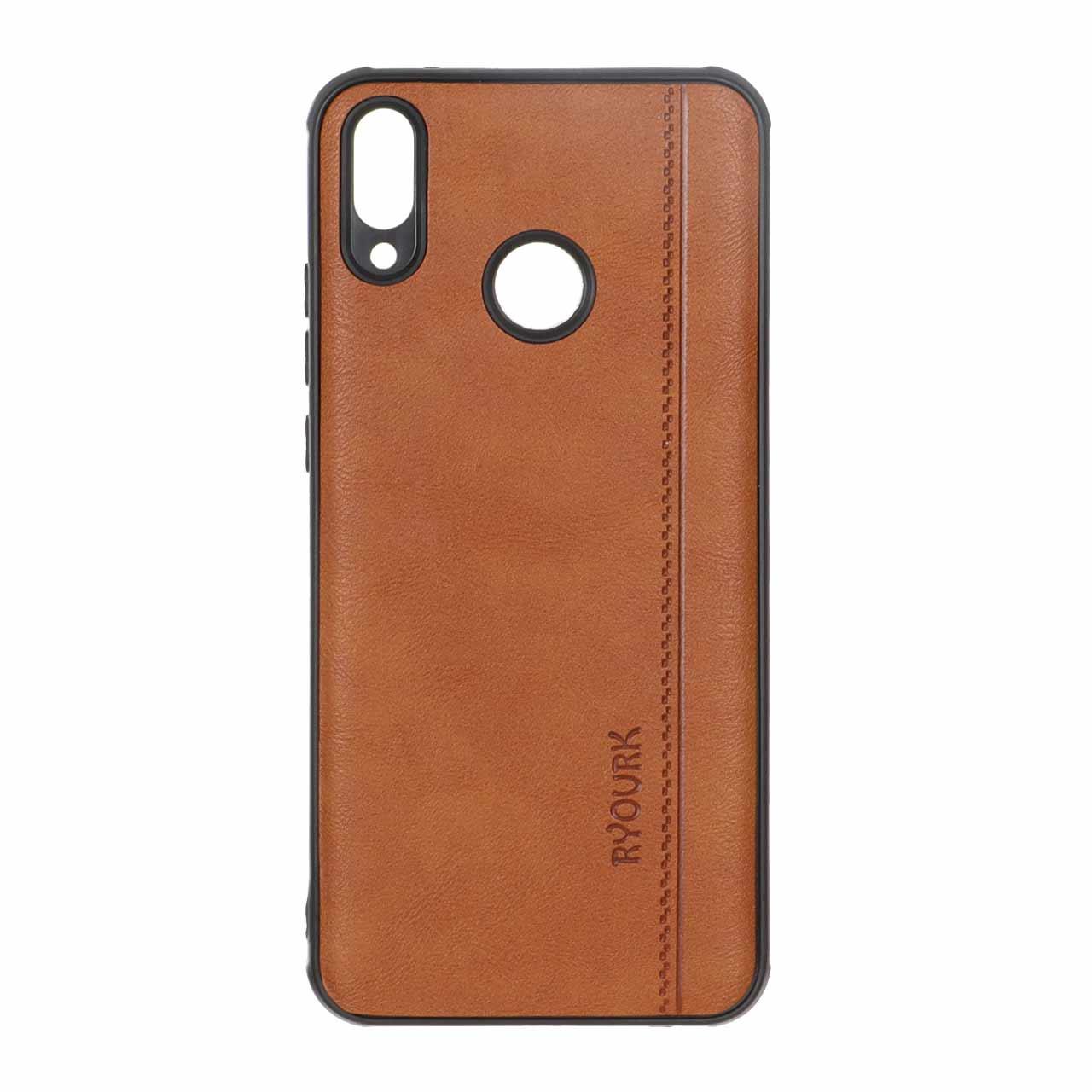 قاب طرح چرم RYOURK هواوی Y92019 عسلی