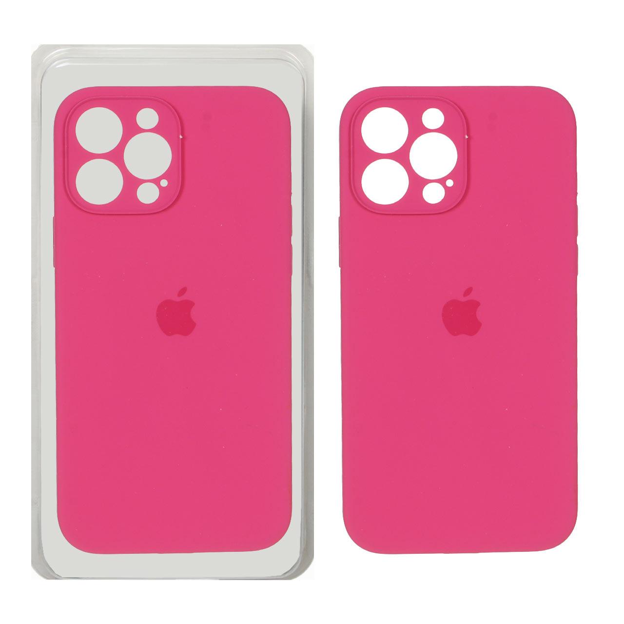 قاب سیلیکونی پاک کنی اورجینال آیفون13ProMax سرخابی