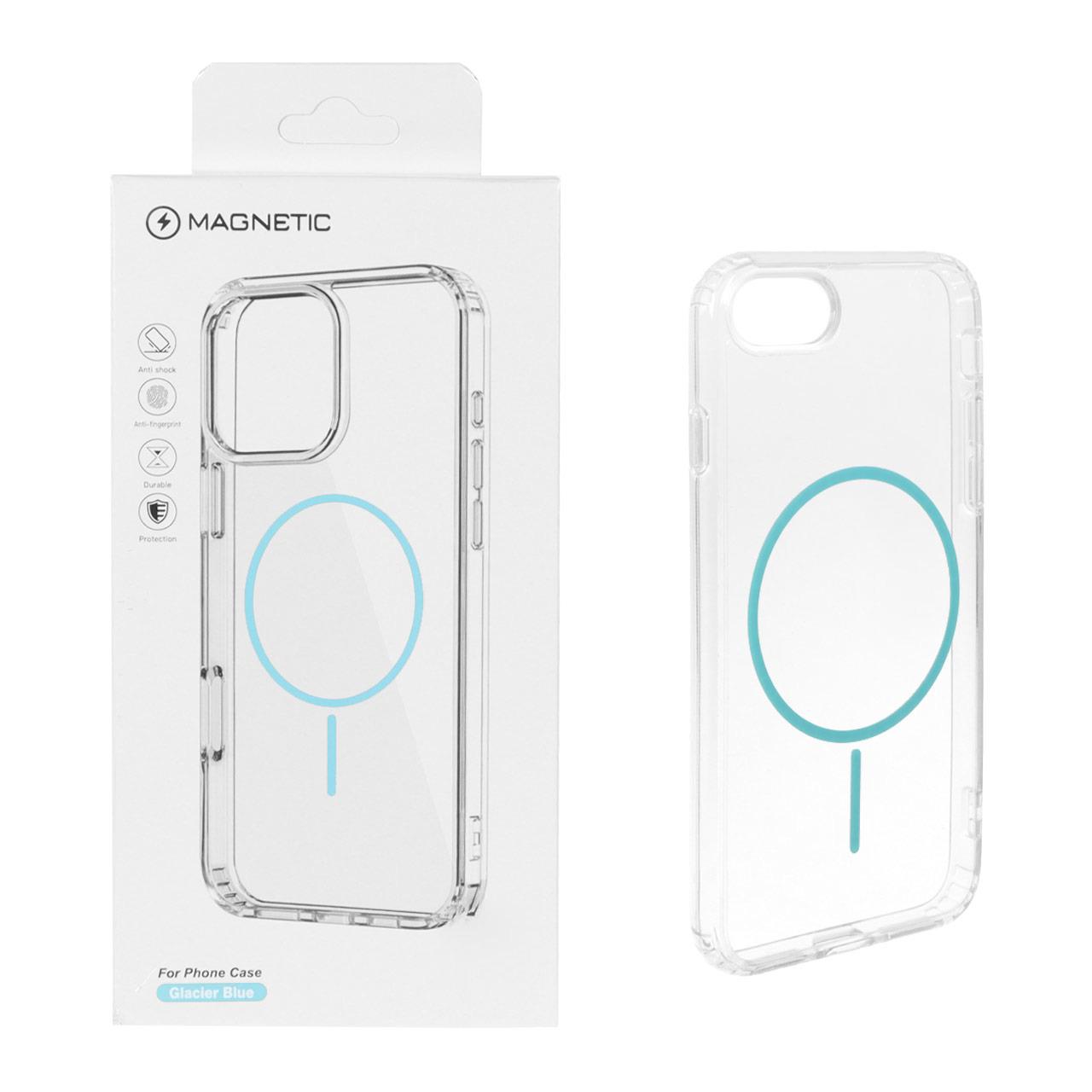 قاب اورجینالMagnetic دور ژله ایMagSafe آیفون 7 آبی