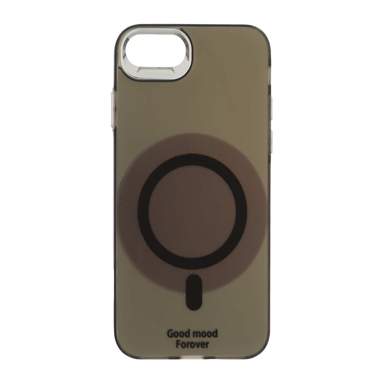 قاب GoodMood طرح مگ سیف لنزکروم آیفون 7 مشکی