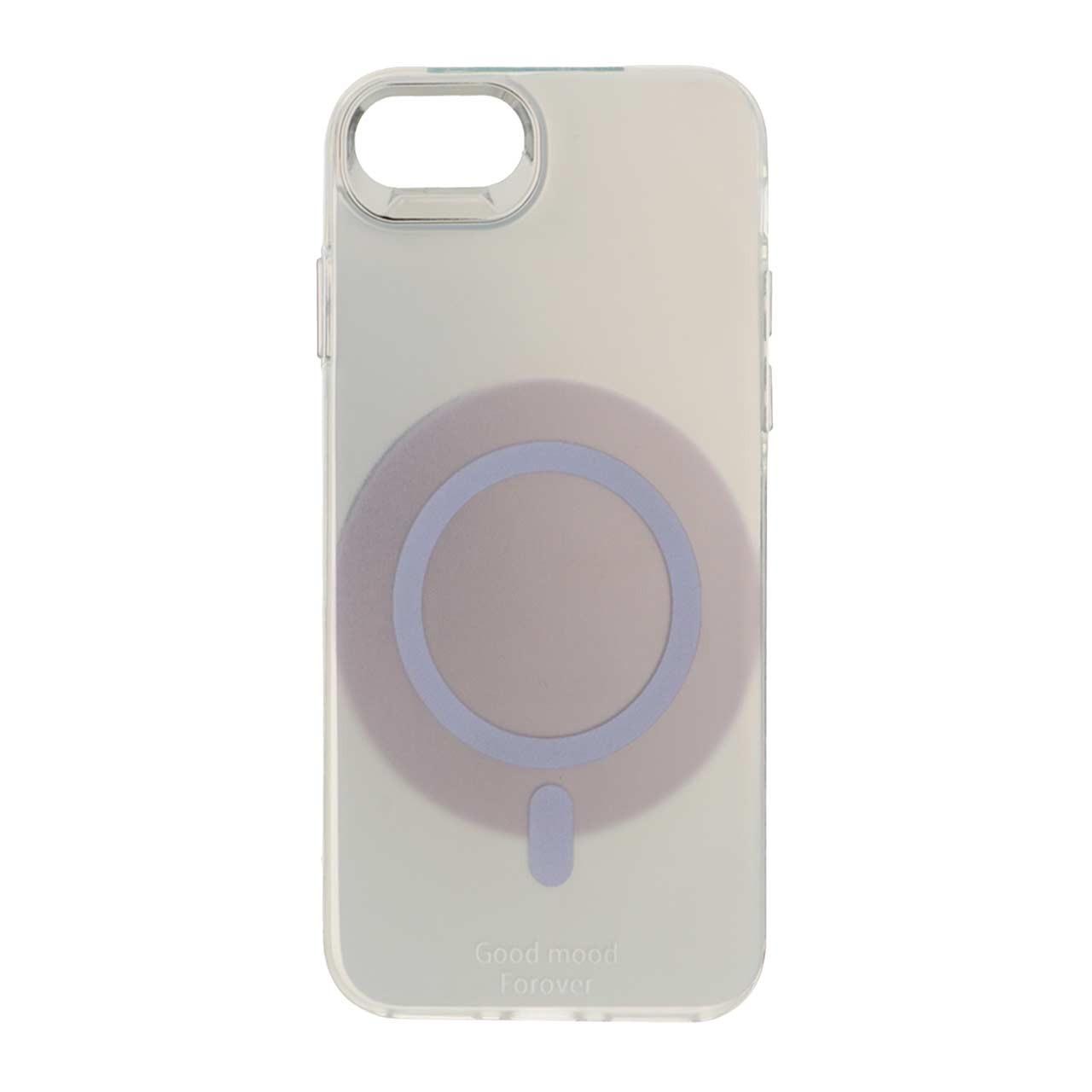 قاب GoodMood طرح مگ سیف لنزکروم آیفون 7 نقره ای