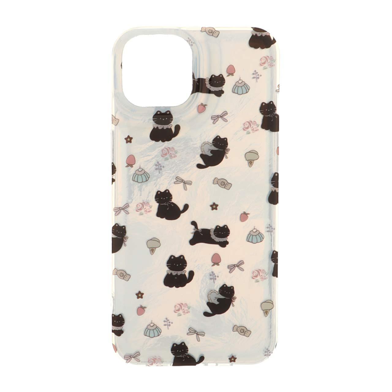 قاب اطلسی دور ژله ای طرح دار آیفون13