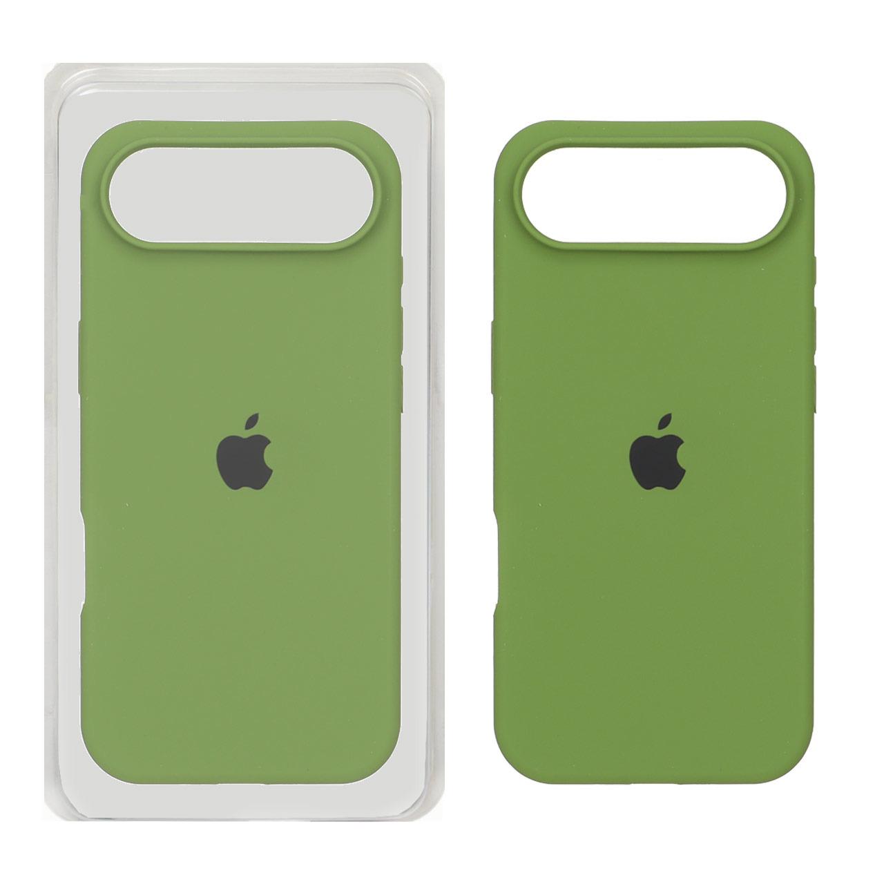 قاب سیلیکونی پاک کنی اورجینال آیفون17Air سبز