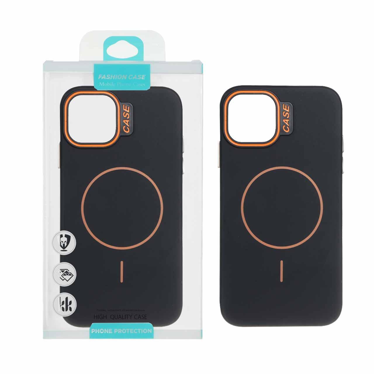 قاب طرح سیلیکونMagsafe پاستیلی آیفون11 مشکی