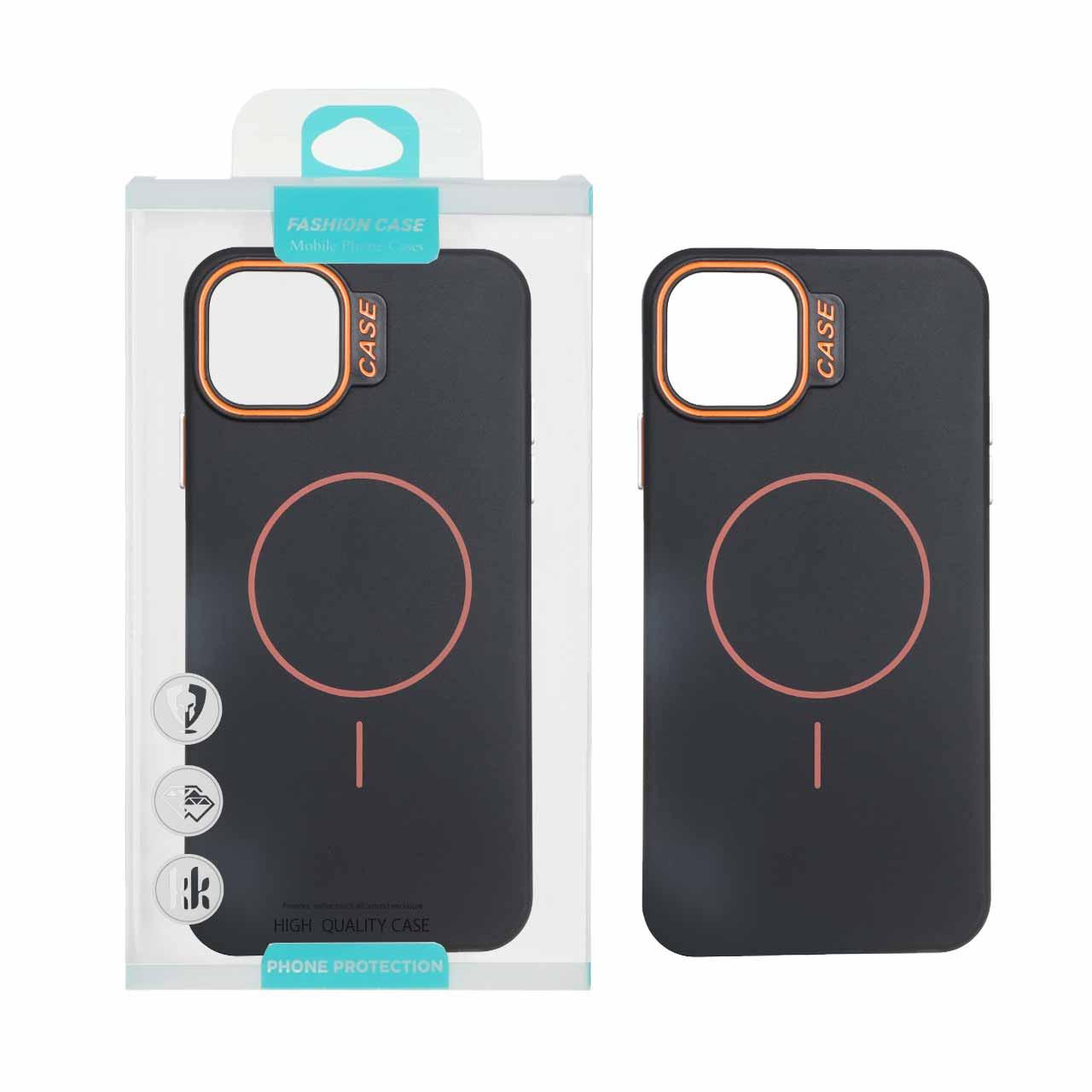 قاب طرح سیلیکونMagsafe پاستیلی آیفون11ProMax مشکی