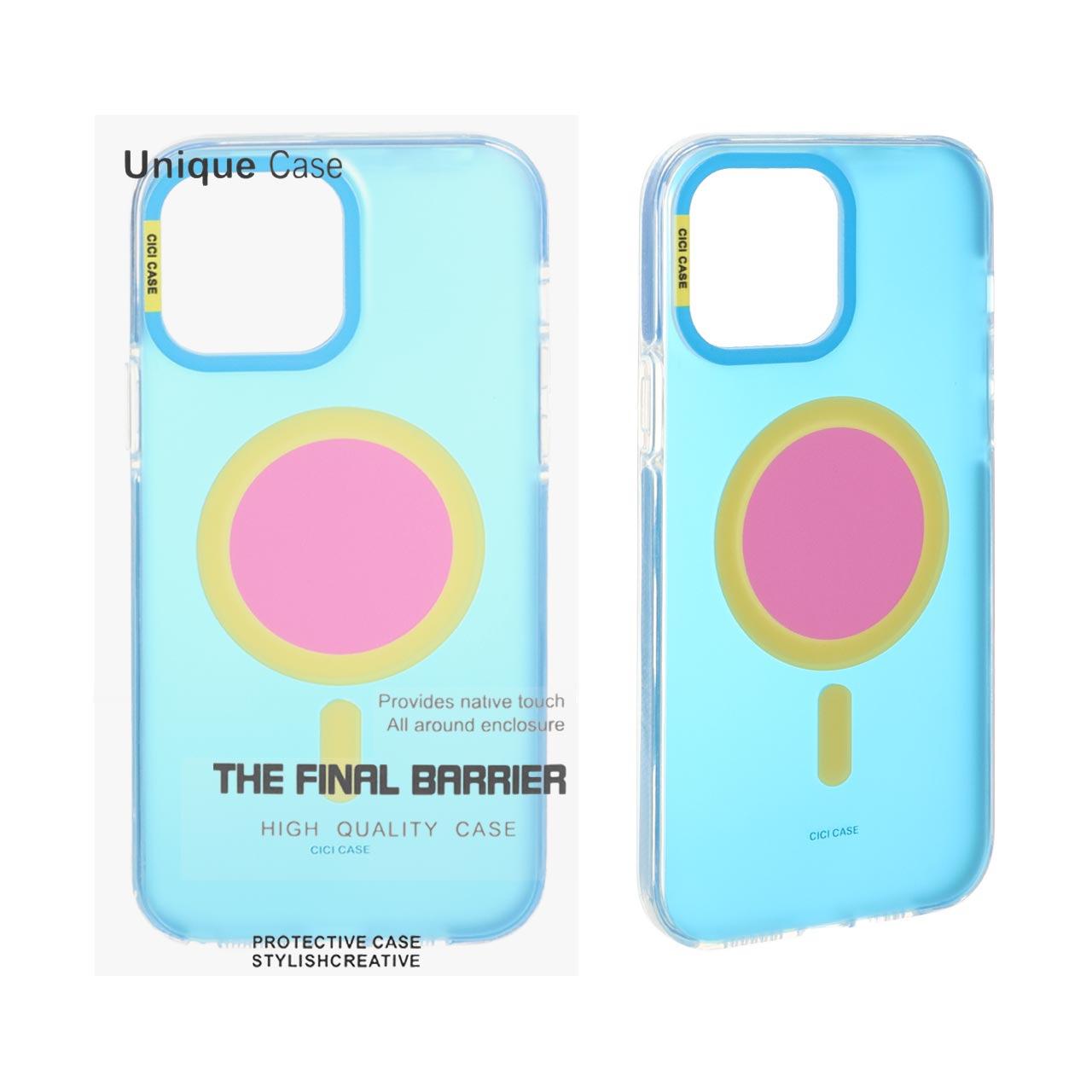 قاب CiCiCase هولوگرامیMagsafe آیفون13ProMax آبی