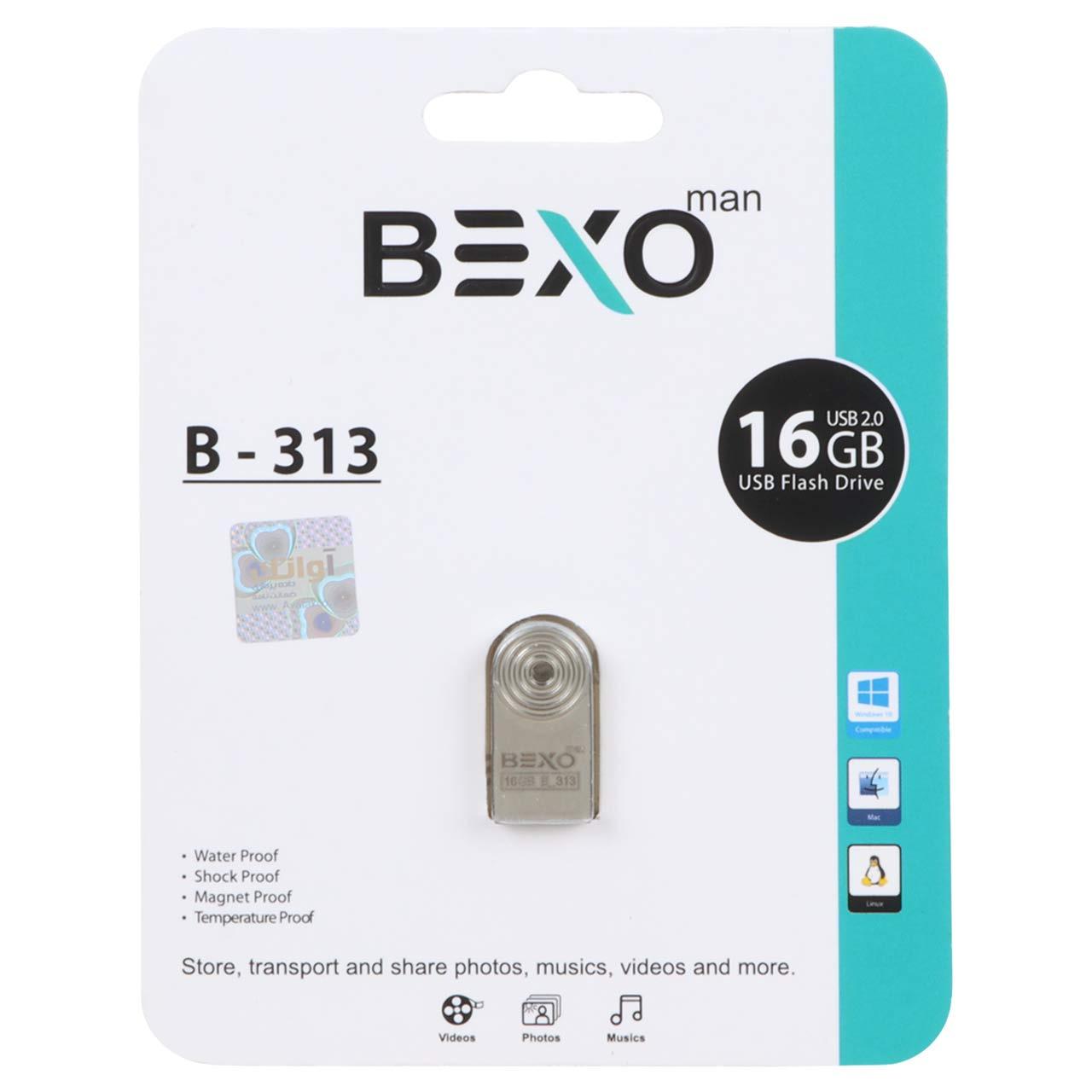 فلش 16GB USB2 BEXO B-313 نقره ای