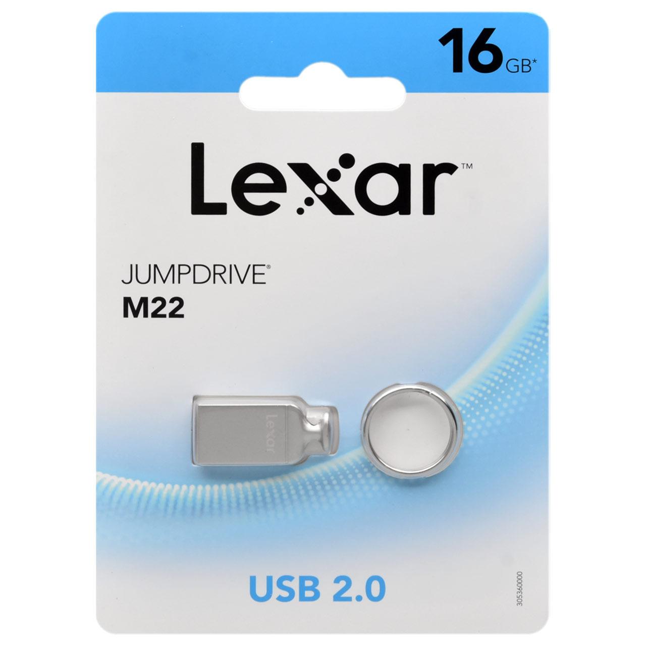 فلش 16GB USB2 Lexar JUMPDRIVE M22 طوسی