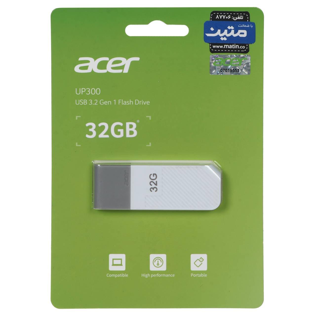 فلش 32GB USB3.2 Acer UP300 سفید
