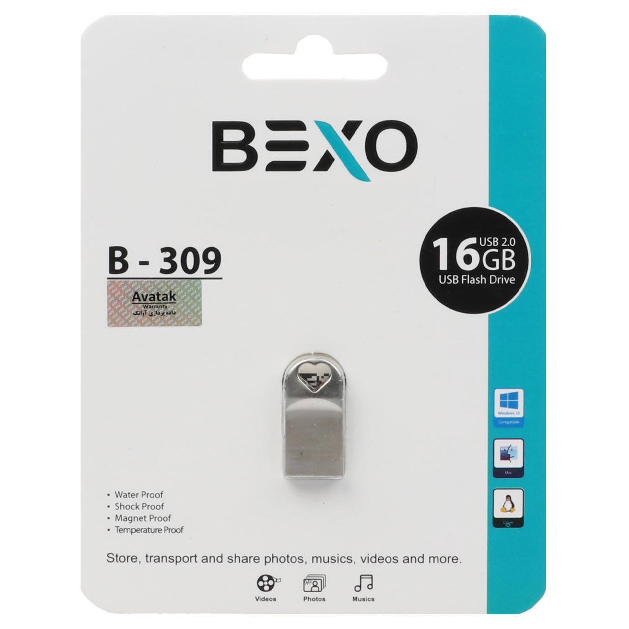 فلش 16GB USB2 BEXO B-309 نقره ای