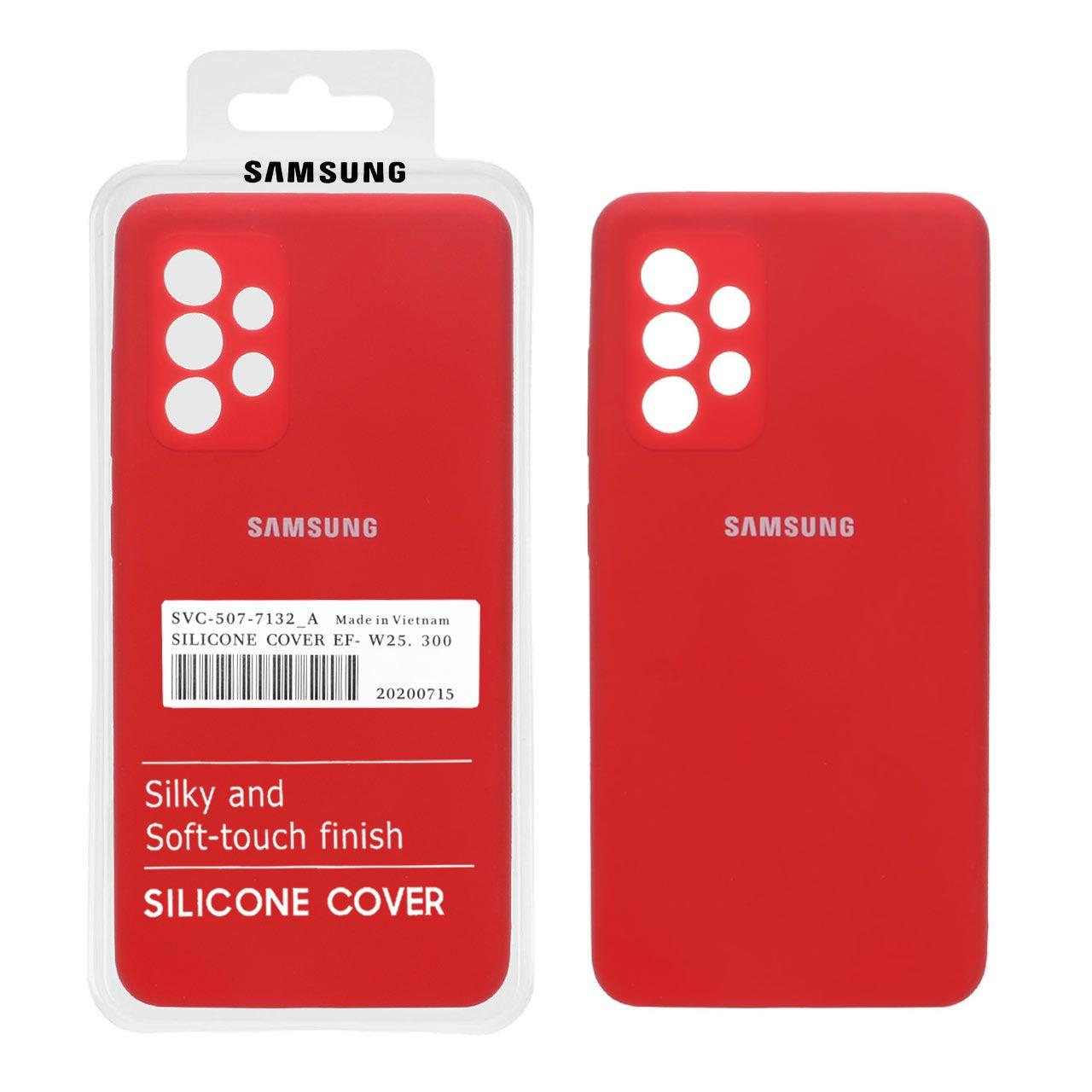 قاب سیلیکونی پاک کنی اورجینال سامسونگA52 قرمز