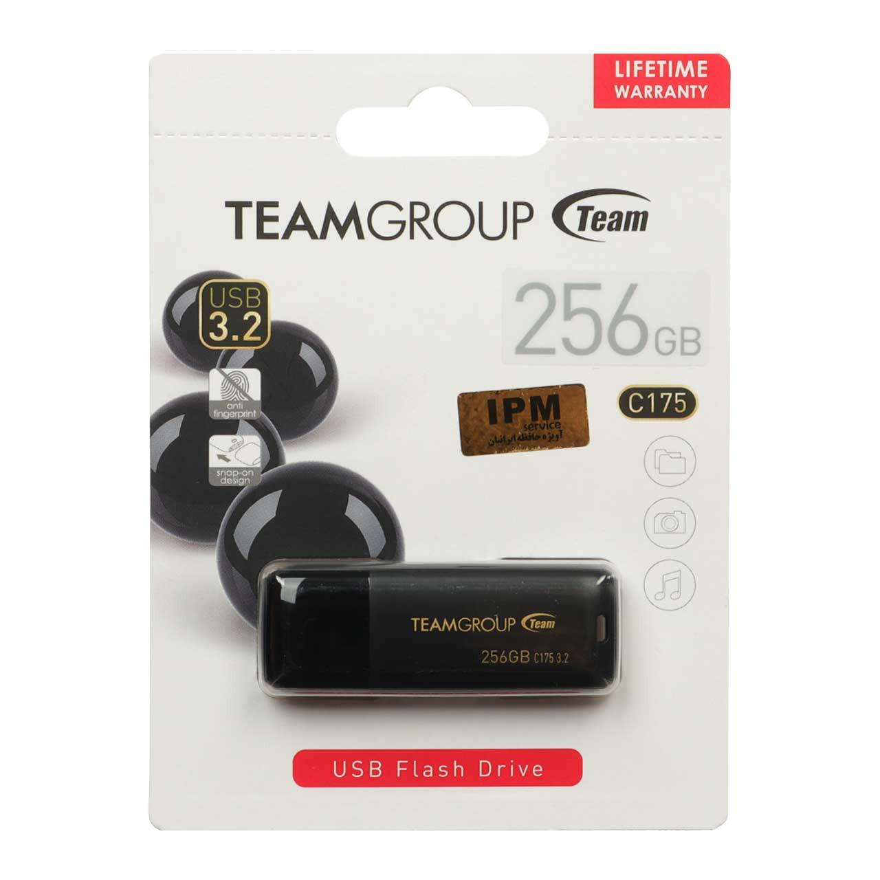 فلش 256GB USB3.2 TeamGroup C175 مشکی