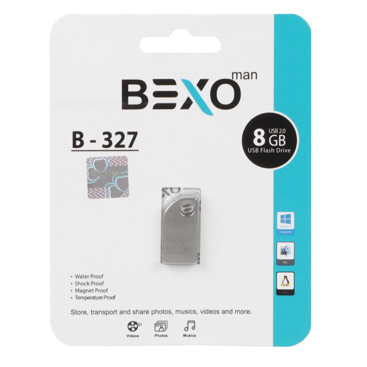 فلش 8GB USB2 BEXO B-327 نقره ای