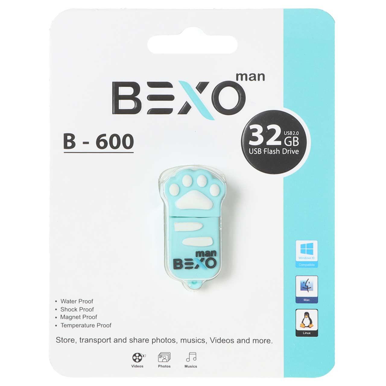 فلش 32GB USB2 BEXO B-600 آبی