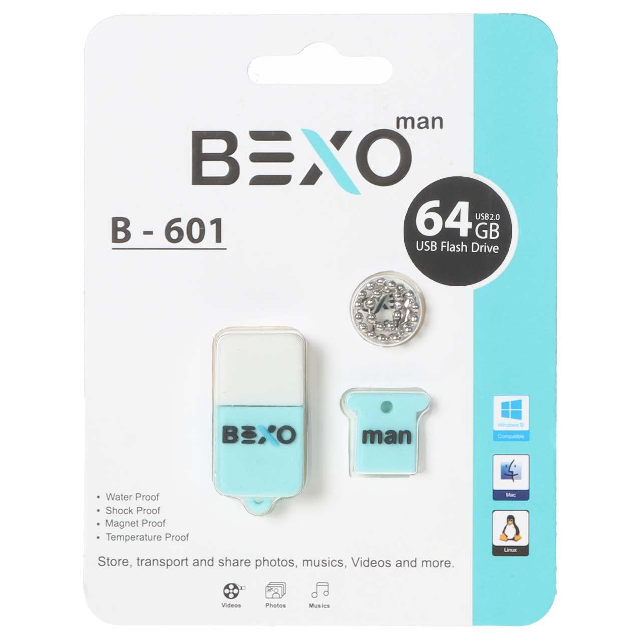 فلش 64GB USB2 BEXO B-601 آبی