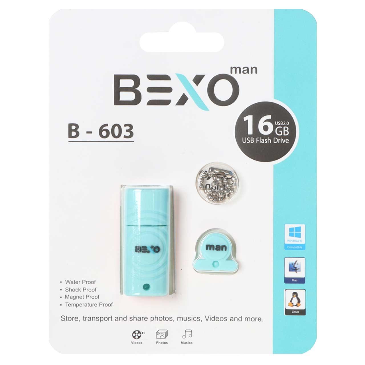 فلش 16GB USB2 BEXO B-603 آبی