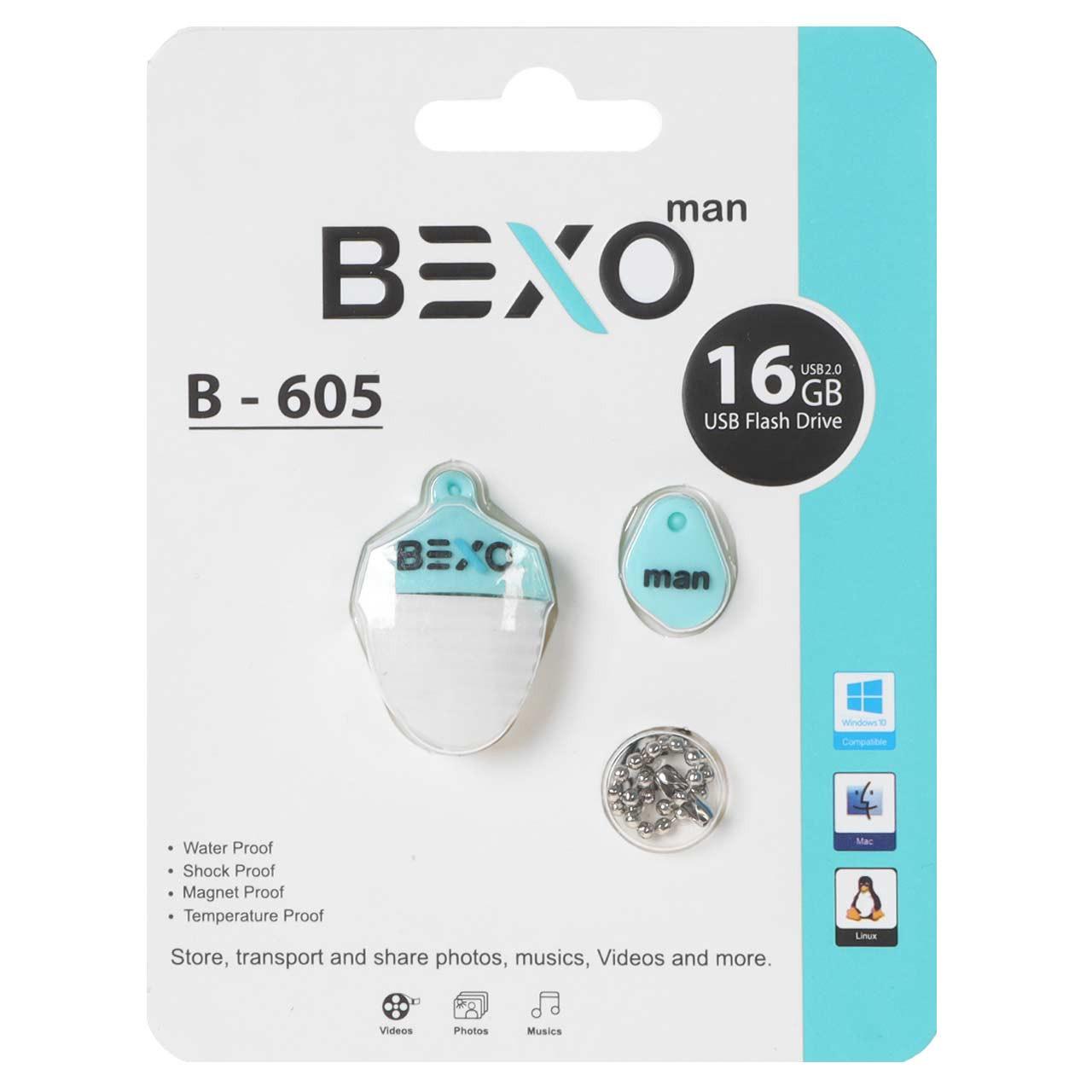 فلش 16GB USB2 BEXO B-605 آبی