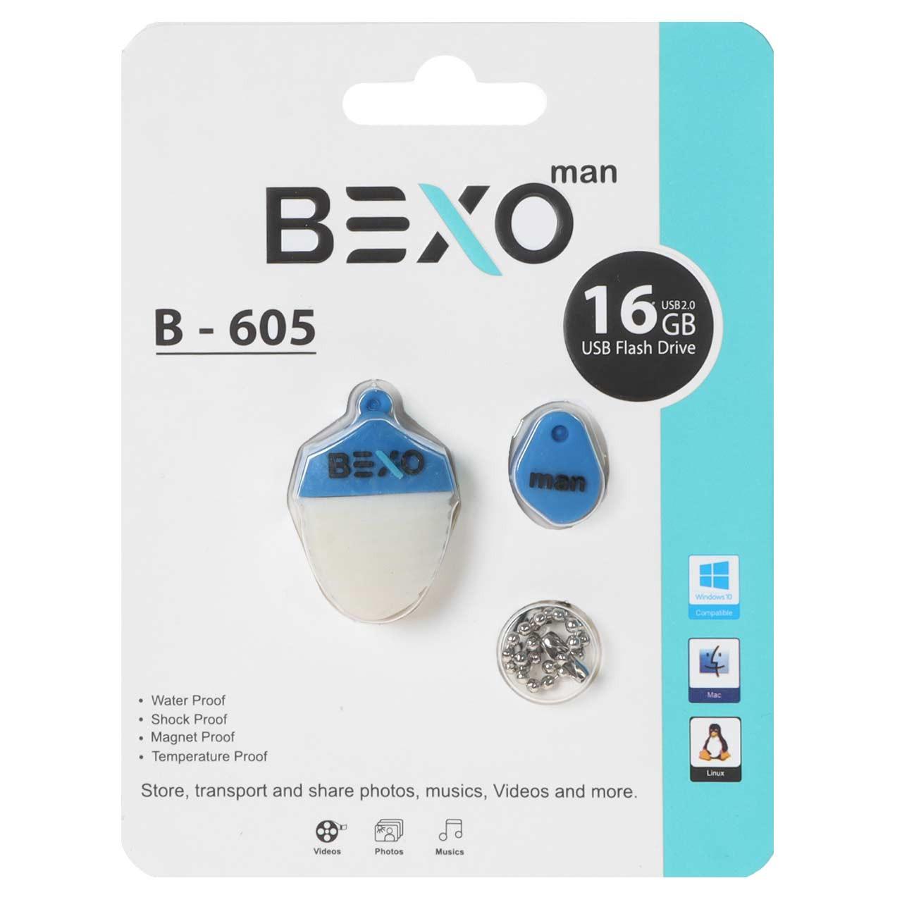 فلش 16GB USB2 BEXO B-605 آبی