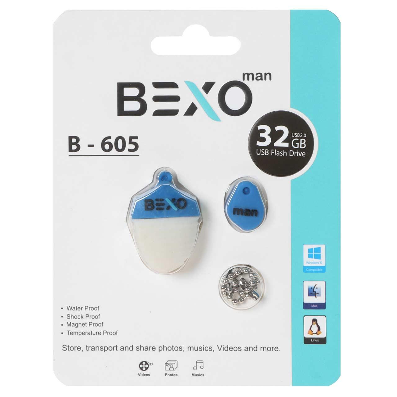 فلش 32GB USB2 BEXO B-605 آبی