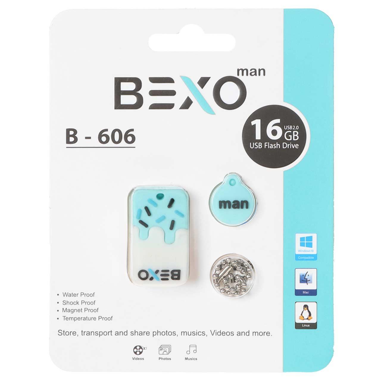 فلش 16GB USB2 BEXO B-606 آبی