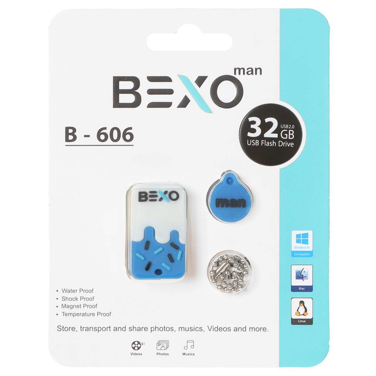 فلش 32GB USB2 BEXO B-606 آبی