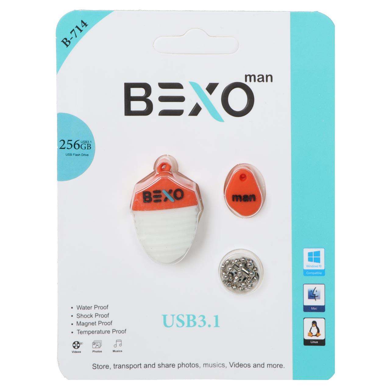 فلش 256GB USB3.1 BEXO B-714 نارنجی