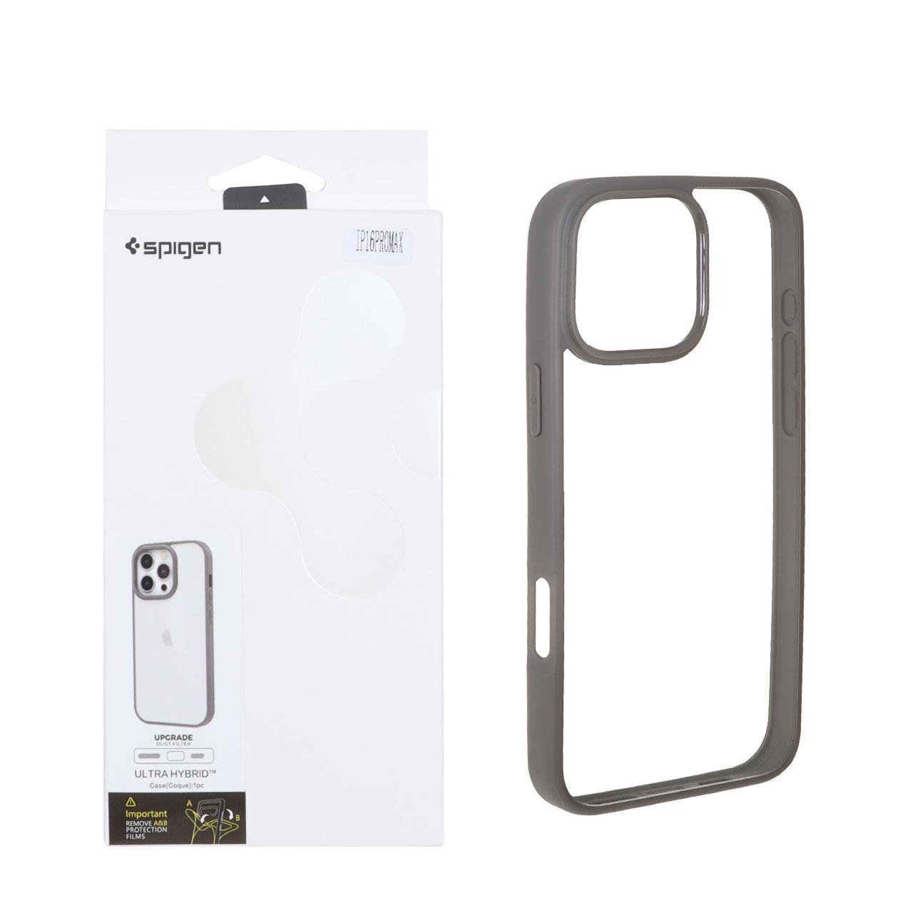 قاب اورجینالSpigen آیفون16ProMax طوسی