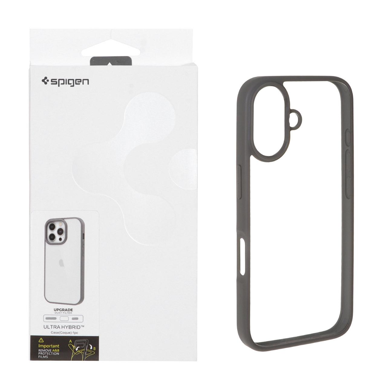 قاب اورجینالSpigen آیفون16 طوسی