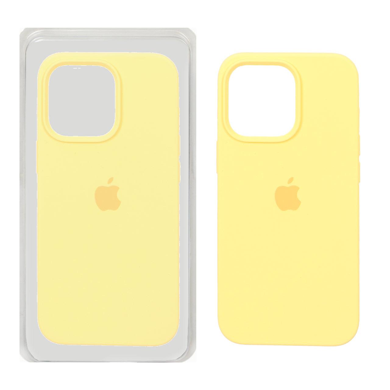 قاب سیلیکونی پاک کنی اورجینال آیفون13Pro زرد