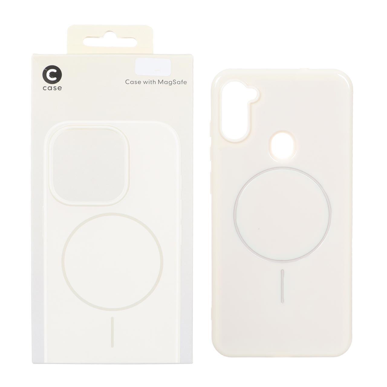 قاب CCase براقMagSafe داخل خز سامسونگA11 کرم