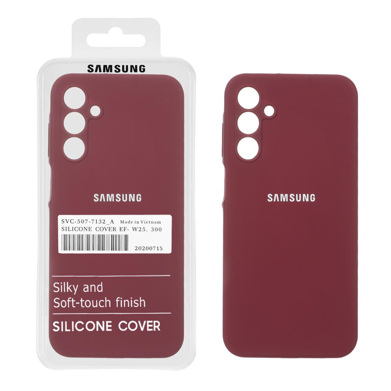 قاب سیلیکونی پاک کنی اورجینال سامسونگA15 زرشکی