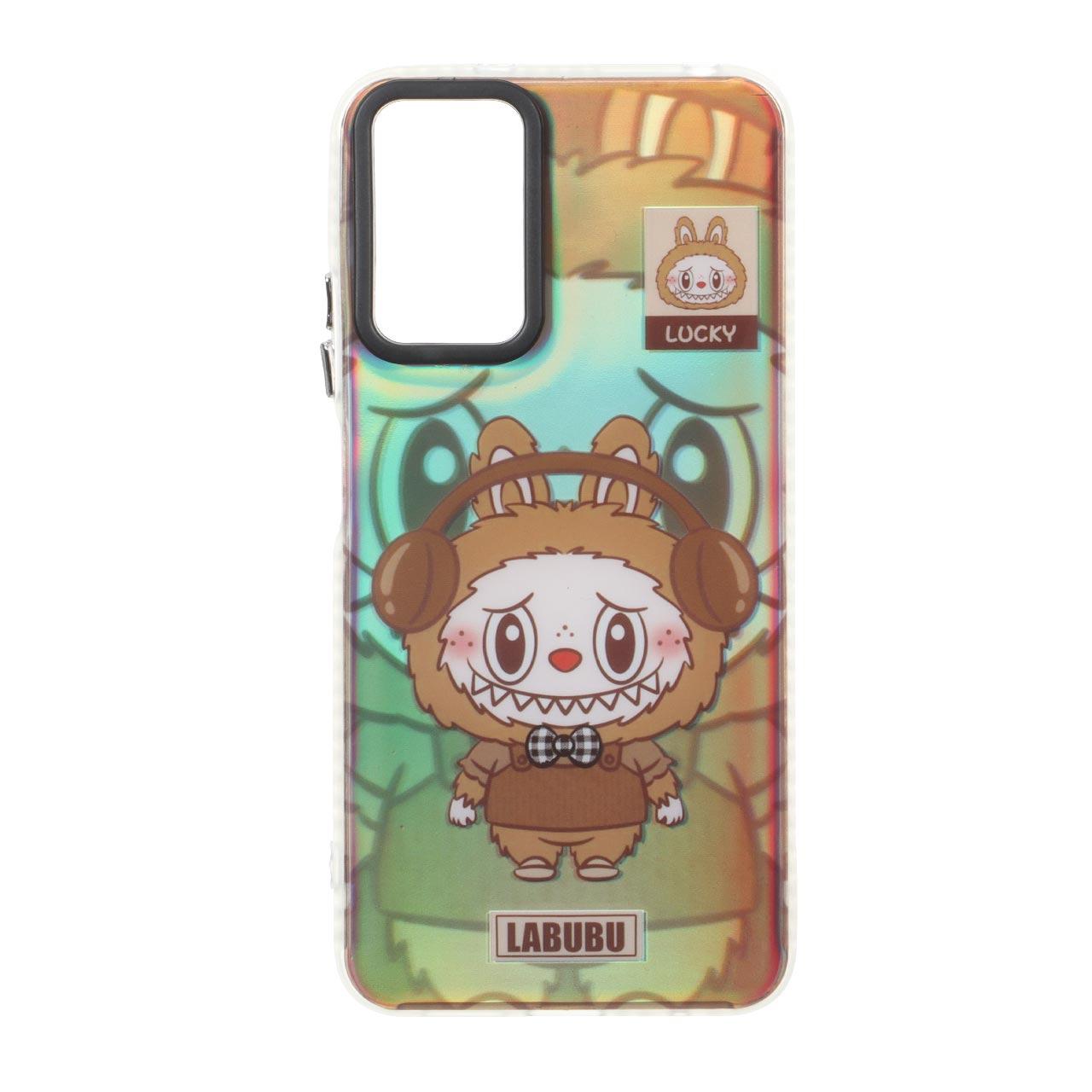 قاب Labubu هولوگرامی دور ژله ای مات شیائومیNote12S