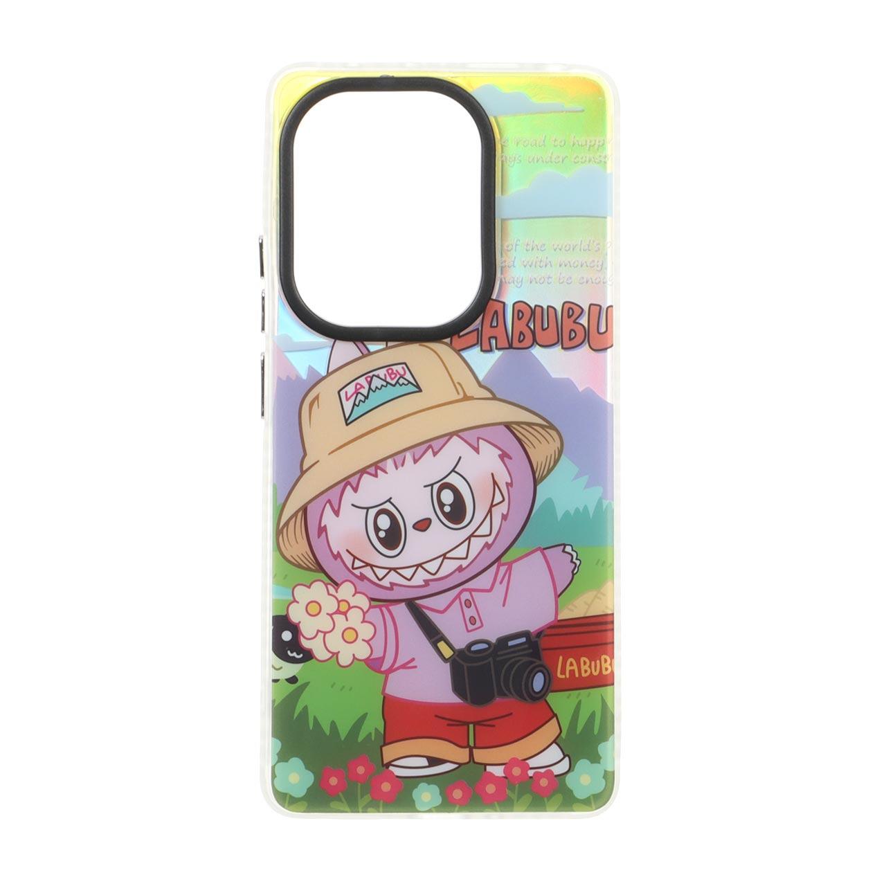 قاب Labubu هولوگرامی دور ژله ای مات شیائومیNote14S