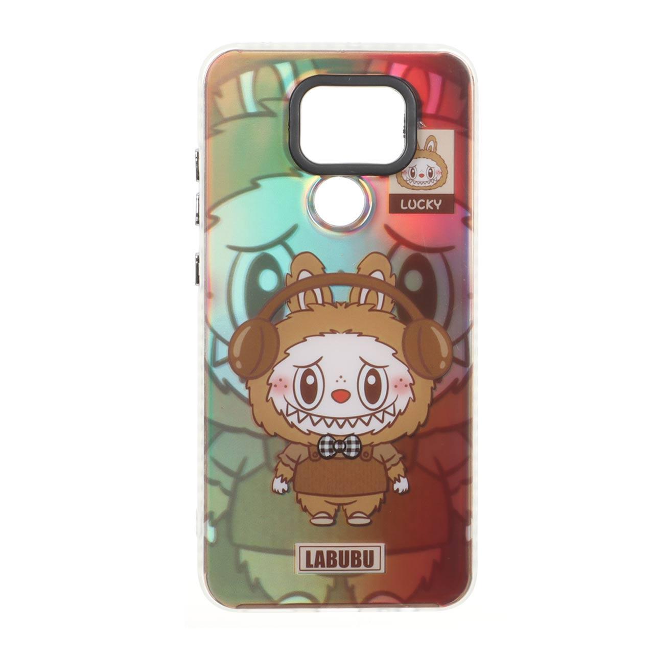 قاب Labubu هولوگرامی دور ژله ای مات شیائومیNote9