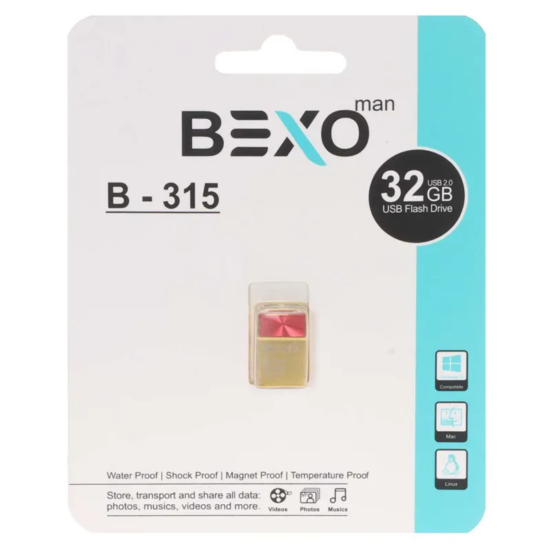 فلش 32GB USB2 BEXO B-315 طلایی