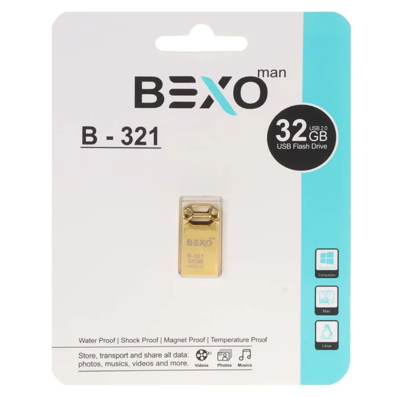 فلش 32GB USB2 BEXO B-321 طلایی
