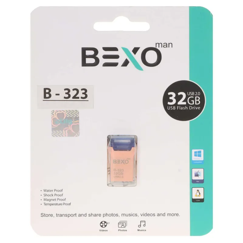 فلش 32GB USB2 BEXO B-323 رزگلد