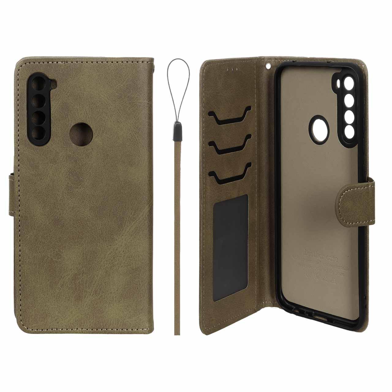کیف موبایل مگنتی داخل خز شیائومیNote8 سبززیتونی