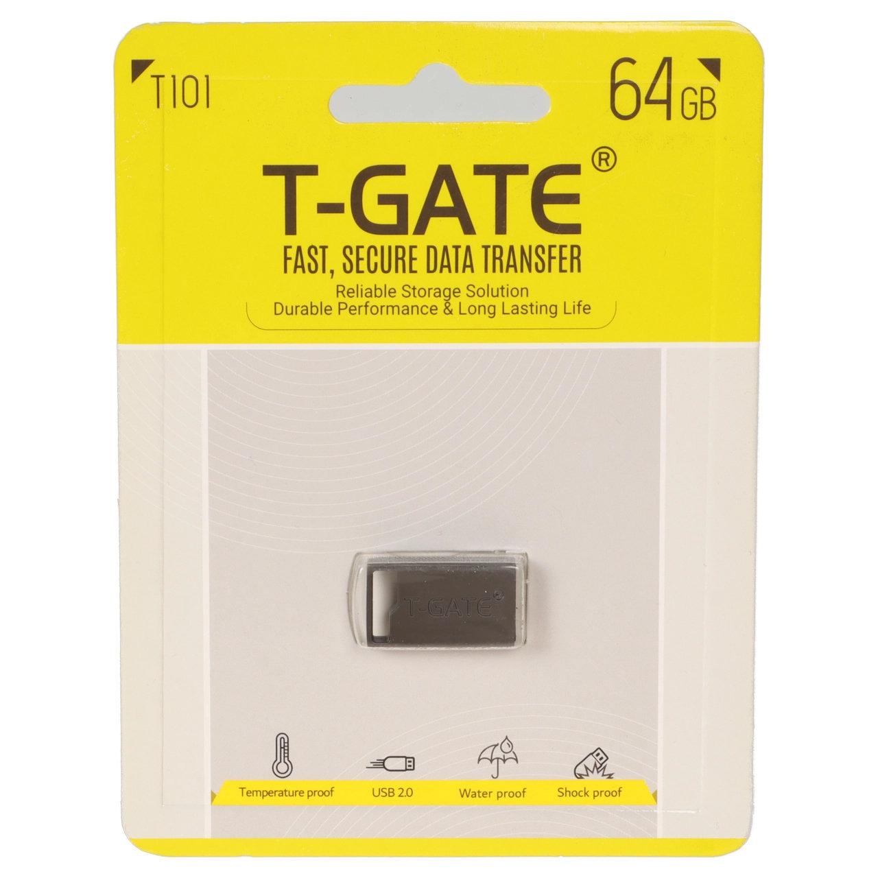 فلش 64GB USB2 TGATE T101 نقره ای