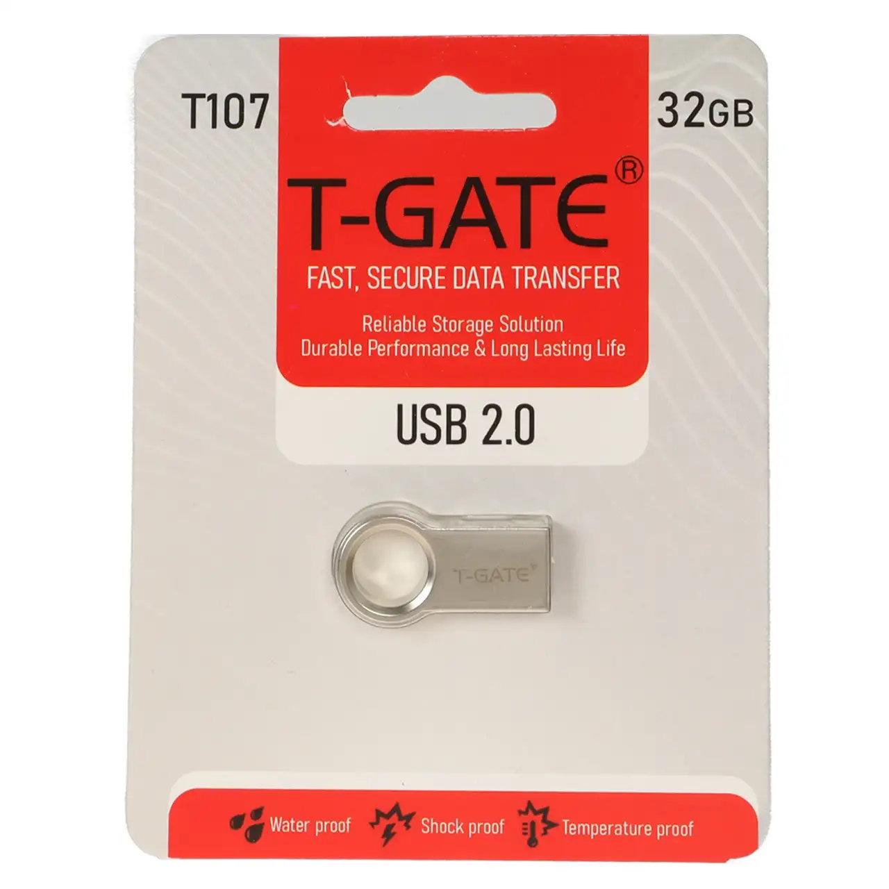 فلش 32GB USB2 TGATE T107 نقره ای
