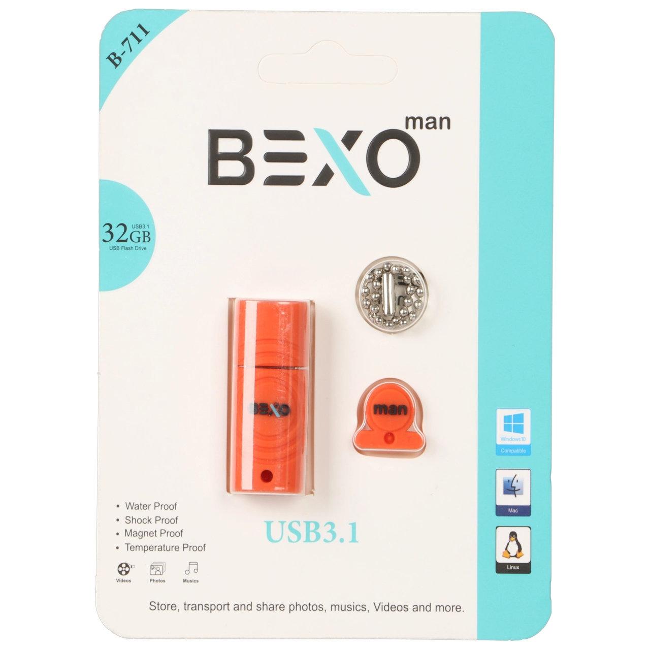 فلش 32GB USB3.1 BEXO B711 نارنجی