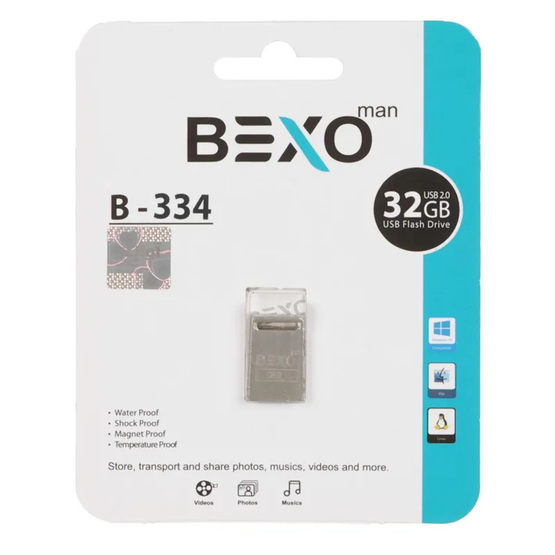 فلش 32GB USB2 BEXO B334 نقره ای