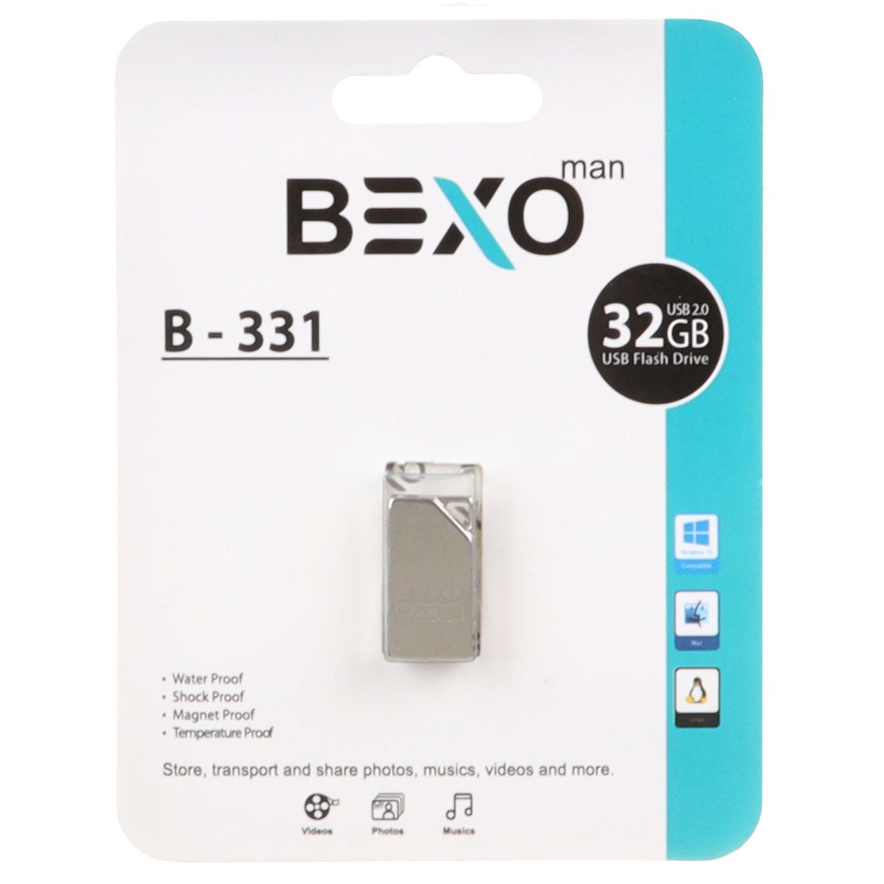 فلش 32GB USB2 BEXO B331 نقره ای