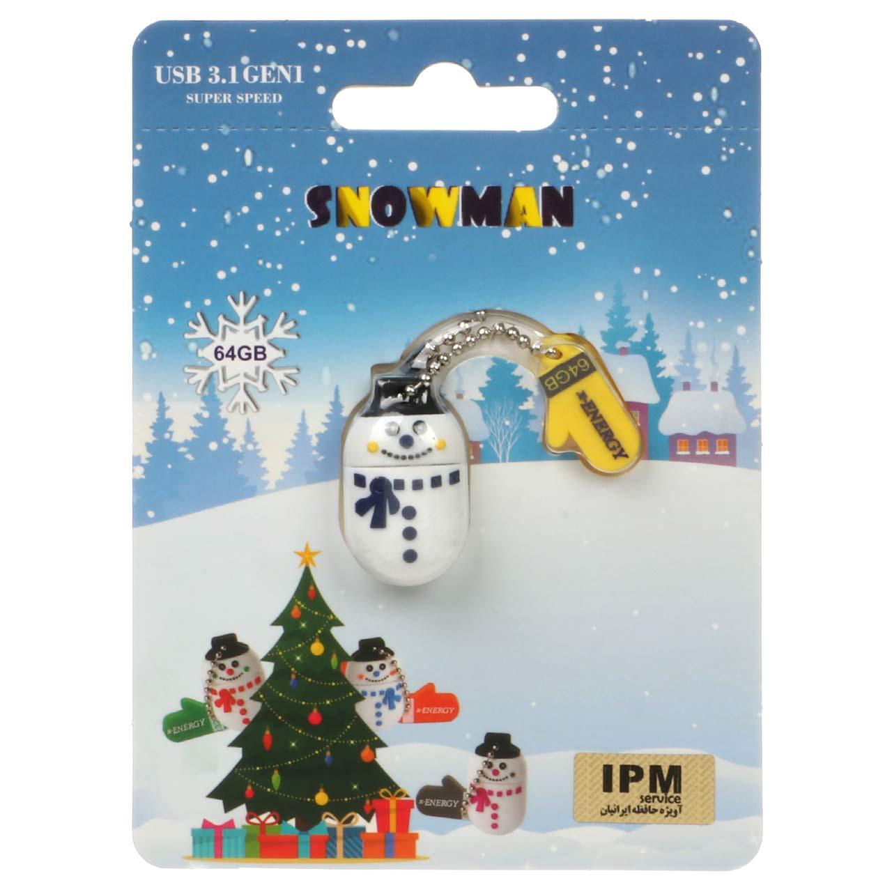 فلش 64GB USB3.1 XENERGY SNOWMAN
