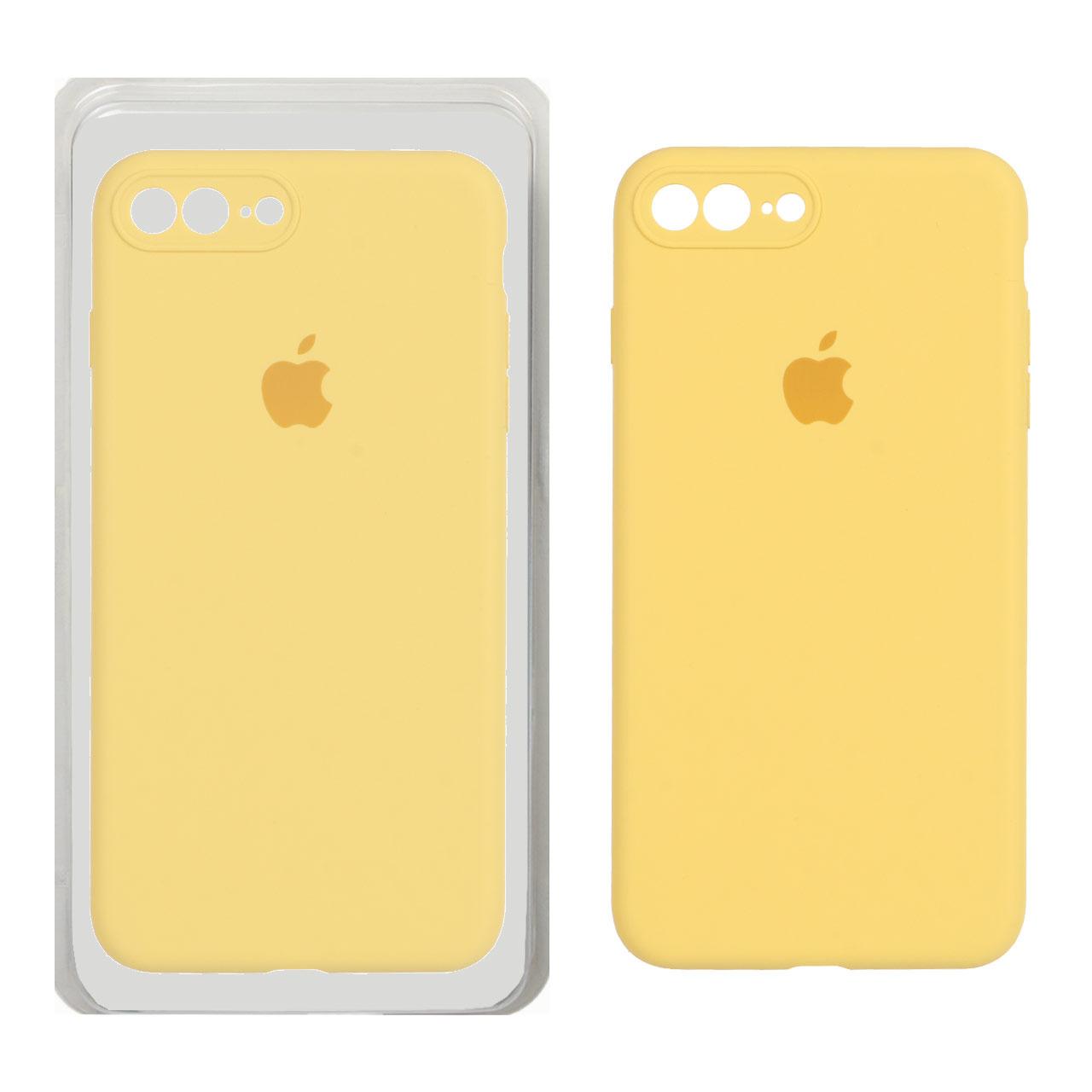 قاب سیلیکونی پاکنی اورجینال آیفون 7Plus زرد