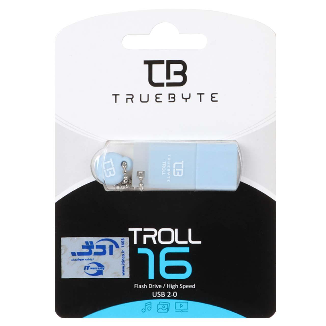 فلش 16GB USB2 TRUEBYTE TROLL آبی