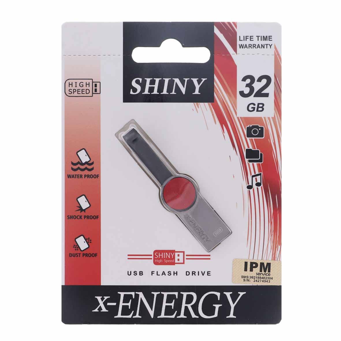 فلش 32GB USB2 XENERGY Shiny قرمز