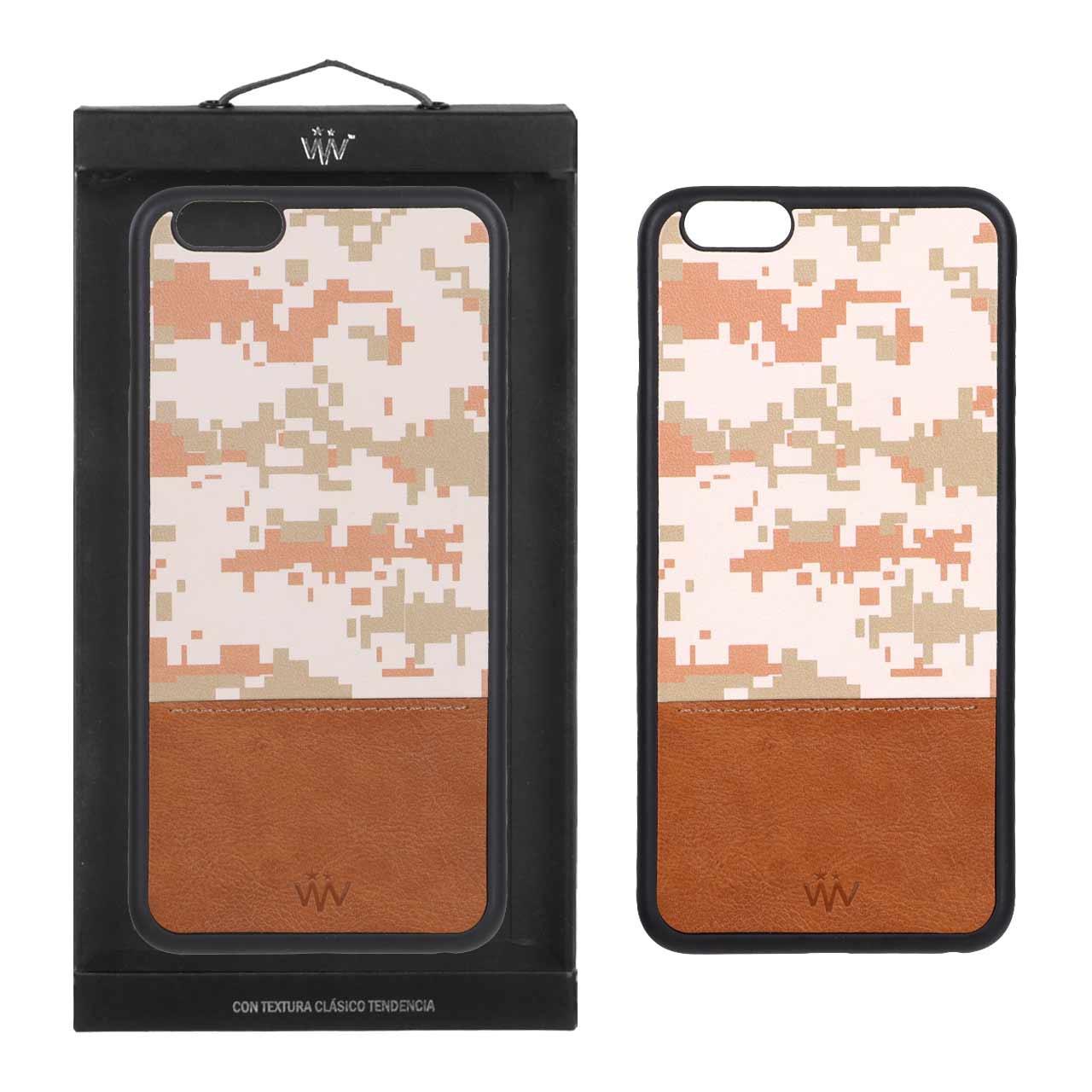 قاب VVV طرح چرم دو تکه آیفون 6Plus