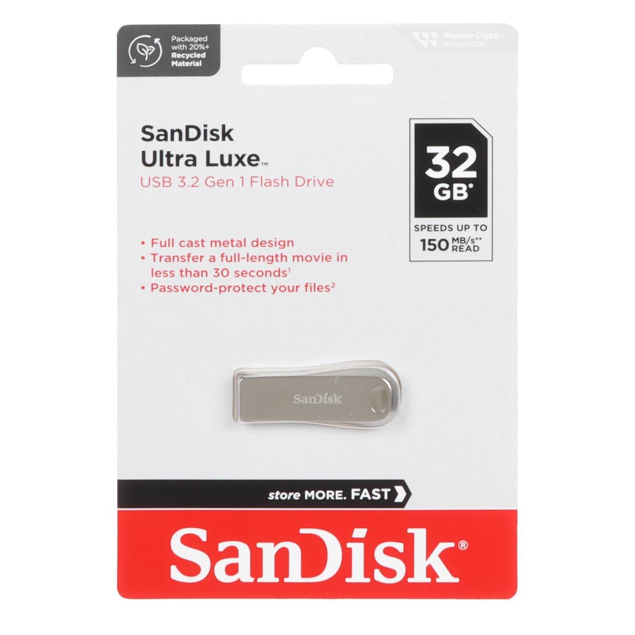 فلش 32GB USB3.2 SanDisk Ultra Luxe